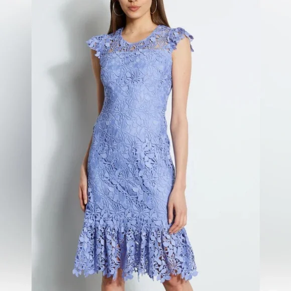 Vine Lace Midi Dress